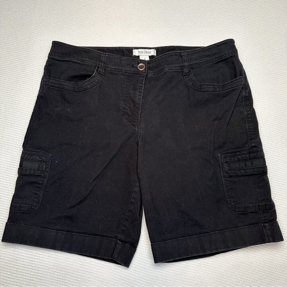 WHBM Black Y2K khaki shorts